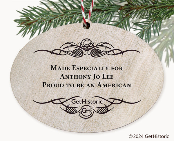 Personalized Wooden Engraved Ornament