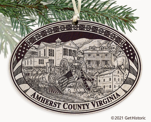 Amherst County Virginia Engraved Ornament