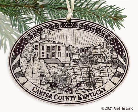 Carter County Kentucky Engraved Ornament