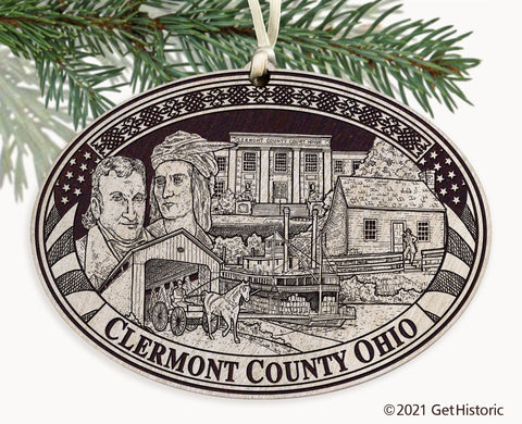 Clermont County Ohio Engraved Ornament