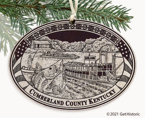 Cumberland County Kentucky Engraved Ornament