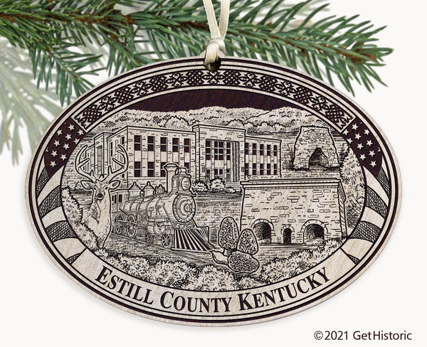 Estill County Kentucky Engraved Ornament