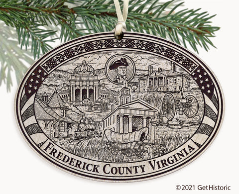 Frederick County Virginia Engraved Ornament