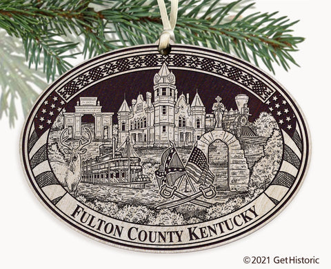 Fulton County Kentucky Engraved Ornament