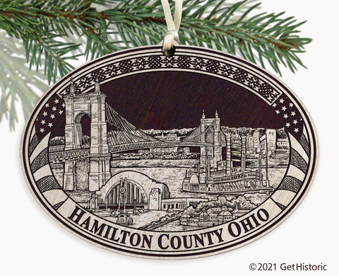 Hamilton County Ohio Engraved Ornament