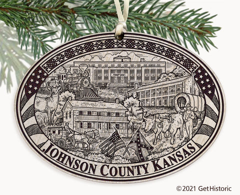 Johnson County Kansas Engraved Ornament