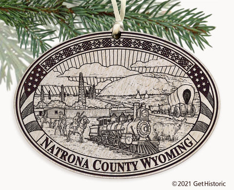 Natrona County Wyoming Engraved Ornament