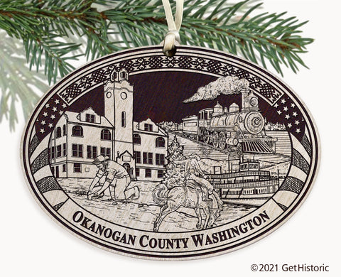 Okanogan County Washington Engraved Ornament