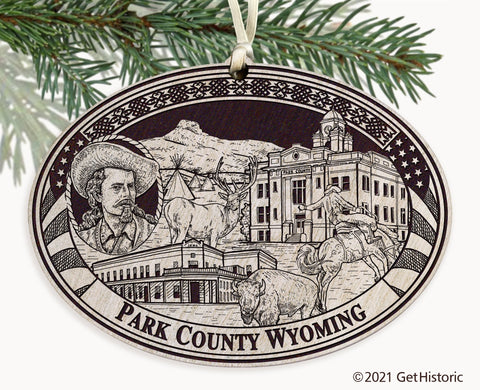 Park County Wyoming Engraved Ornament