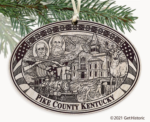 Pike County Kentucky Engraved Ornament