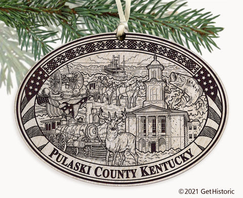 Pulaski County Kentucky Engraved Ornament