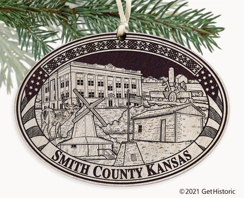 Smith County Kansas Engraved Ornament