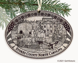 Stokes County North Carolina Engraved Ornament