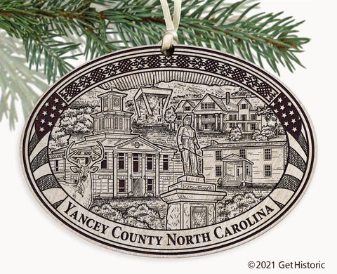 Yancey County North Carolina Engraved Ornament